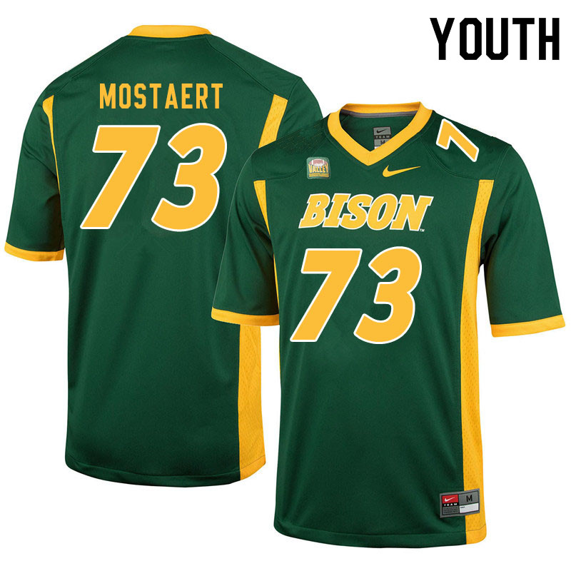 Youth #73 Eli Mostaert North Dakota State Bison College Football Jerseys Sale-Green